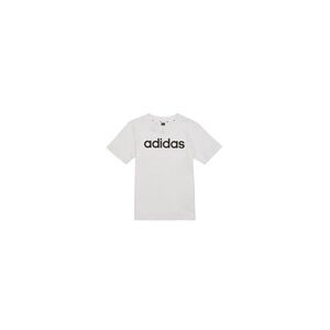 T-shirt enfant adidas LK LIN CO TEE Blanc 4 / 5 ans,7 / 8 ans garcons - Publicité