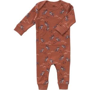 Fresk Combinaison pyjama en coton bio Deer amber brown (0-3 mois : 50 à 60 cm) - Publicité