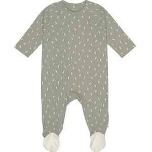 Lässig Pyjama léger en coton bio Cozy Colors Wear petits traits olive (3-6 mois) - Publicité