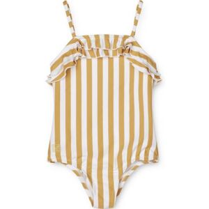 Maillot de bain Josette rayé Yellow mellow White (18-24 mois)