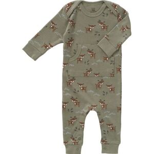 Fresk Combinaison pyjama en coton bio Deer olive (3-6 mois : 60 à 67 cm) - Publicité