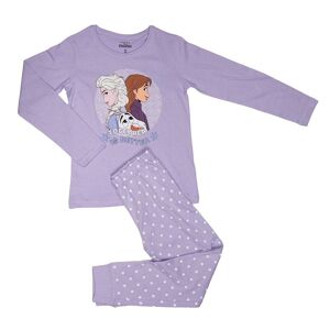 Pyjama imprimé la reine des neiges tshirt et pantalon lilas Enfant DISNEY - Publicité