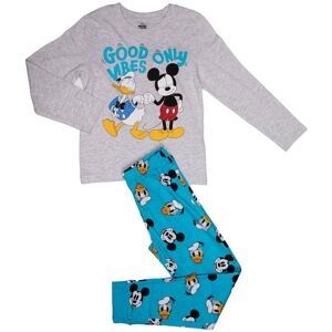 Pyjama imprimé Mickey tshirt bleu et pantalon gris Enfant DISNEY - Publicité