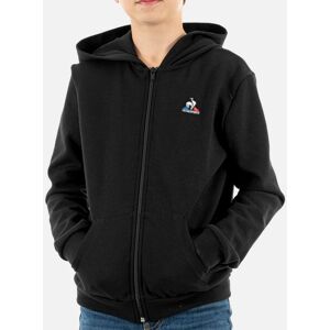 Sweat à capuche zippé noir fille garçon Enfant LE COQ SPORTIF - Publicité