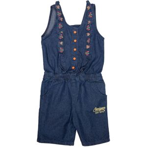 Combishort en jean avec petites fleurs brodées 100% coton Enfant CHEVIGNON - Publicité