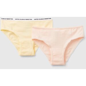 United Colors of Benetton Benetton, Deux Slips En Coton Stretch, taille 18-24, Multicolore, Enfants - Publicité