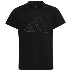 adidas - Girl's Training-Essentials Big Logo Tee - T-shirt technique taille 140, noir - Publicité