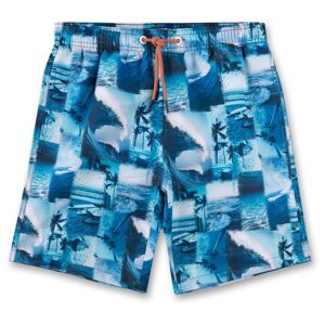 Sanetta - Beach Teens Boys Swim Trunks Woven - Boardshort taille 104;116;128;140;152;164;176, bleu;turquoise - Publicité