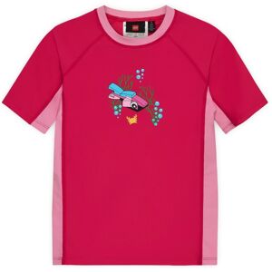 Lego - Kid's Aris 305 - Swim T-Shirt S/S - Lycra taille 128, rose - Publicité