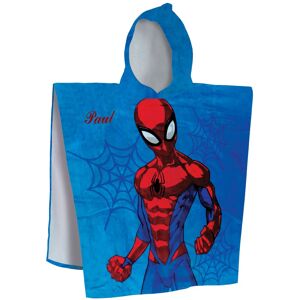 Spiderman Poncho de bain enfant Spider-Man® à capuche personnalisable - Spiderman Bleu Longueur 120cm