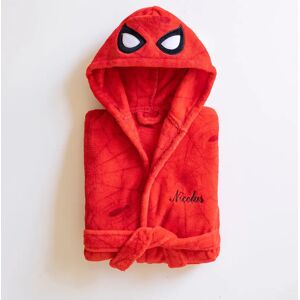 Spiderman Robe de chambre enfant capuche Spider-Man® personnalisable - polaire - Spiderman Rouge 6/8 ans