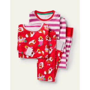 2 pyjamas douillets Fille Boden, RED 11a - Publicité