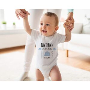 Cadeaux.com Body personnalise pour bebe - Naissance - Bleu