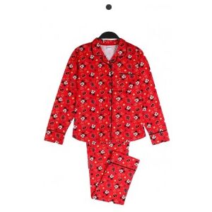 Disney unisex pour enfant. 55493-0-000306 Pyjama de Noël Mickey rouge (16años= 159/164cm), Homewear, Coton, Manche longue, mode enfantine - Publicité