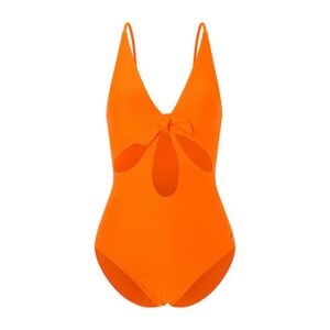 Pepe Jeans pour femme. PLB10489 Maillot de bain Wave orange (XS), Beachwear, Polyamide - Publicité