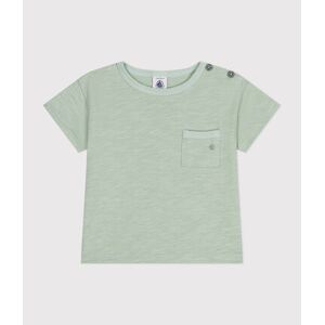 Petit Bateau Tee-shirt manches courtes en jersey flamme bebe Vert Herbier 6M