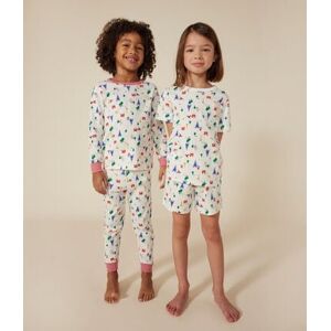 Petit Bateau Pyjama short imprime Paris en coton enfant Blanc Marshmallow/Blanc Multico 3A