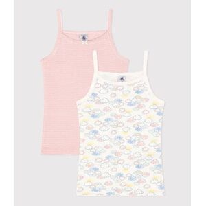 Petit Bateau Lot de 2 chemises a bretelles arc-en-ciel en coton enfant Variante 1 4A