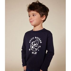 Petit Bateau Tee-shirt manches longues en jersey fin enfant garcon Bleu Smoking 12A