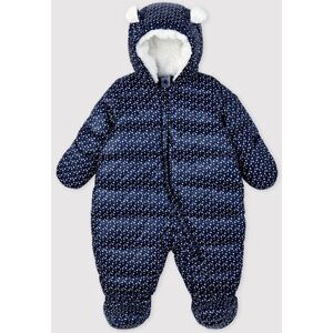 Petit Bateau Combipilote bebe fille/garcon Bleu Smoking/Blanc Marshmallow 6M