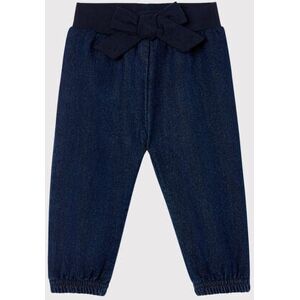 Petit Bateau Pantalon maille effet denim bebe fille Bleu Jean 24M