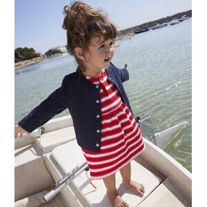 Petit Bateau Cardigan bebe uni en jersey epais Bleu Smoking 18M