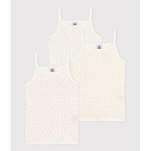 Petit Bateau Lot de 3 chemises a bretelles petits coeurs en coton petite fille Variante 1 5A