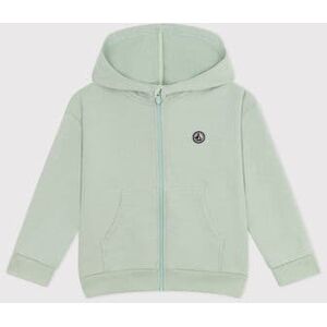 Petit Bateau Sweatshirt zippe a capuche en molleton enfant garcon Vert Herbier 4A