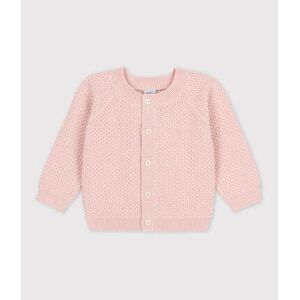 ESSENTIELS Cardigan bebe en tricot en coton Rose Saline 12M