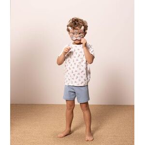 Petit Bateau Pyjama motif animal avec masque en coton enfant Blanc Marshmallow/Blanc Multico 12A