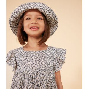 Petit Bateau Capeline en gaze de coton fleurs bleues enfant fille Avalanche/ Incognito 10/12A