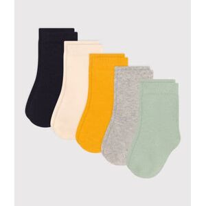 Petit Bateau 5 paires de chaussettes en coton unies bebe Variante 1 P23/26