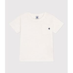 Petit Bateau Tee-shirt en jersey flamme enfant garcon Blanc Marshmallow 8A