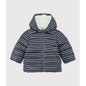 Petit Bateau Doudoune matelassee bebe Bleu Smoking/Blanc Marshmallow 6M