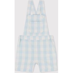 Petit Bateau Salopette courte en popeline bebe Boldair/ Marshmallow 6M