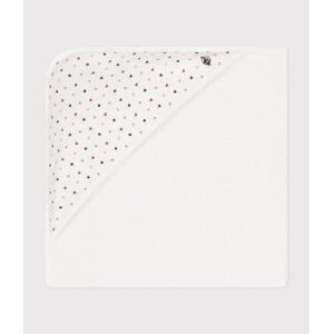 Petit Bateau Carre de bain en coton Blanc Marshmallow/Blanc Multico TU