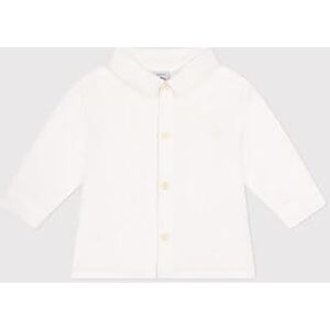 Petit Bateau Chemise en popeline bebe Blanc Ecume 6M