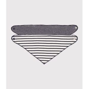 Petit Bateau Lot de 2 bandanas-bavoirs bebe a rayures Variante 1 TU