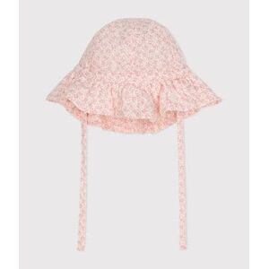 Petit Bateau Capeline en gaze de coton fleurs roses bebe fille Variante 1 24/36M