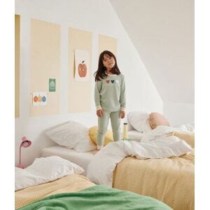 Petit Bateau Pyjama uni en coton enfant Vert Herbier 12A