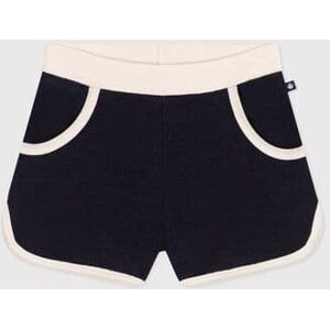 Petit Bateau Short en bouclette eponge enfant fille Bleu Smoking 3A