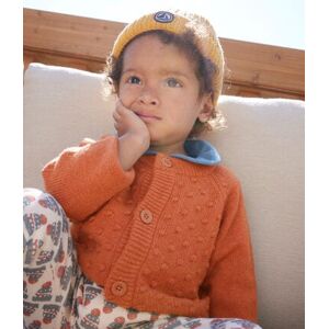 Petit Bateau Cardigan en tricot de laine et nylon recycle bebe Marron Ecureuil 18M