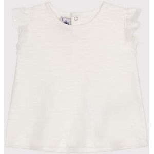 Petit Bateau Blouse sans manche en coton bebe Blanc Marshmallow 24M