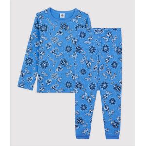 Petit Bateau Pyjama bandana en tubique enfant Bleu Brasier/Blanc Multico 2A