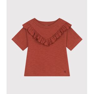 Petit Bateau Tee-shirt en jersey flamme enfant fille Marron Fameux 4A