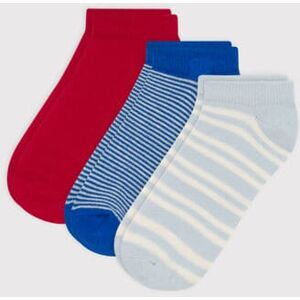 Petit Bateau Lot de 3 paires de chaussettes rayures en jersey de coton enfants Variante 1 P23/26