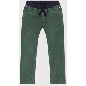 Petit Bateau Pantalon droit en velours moyen enfant fille / garcon Vert Vallee 6A