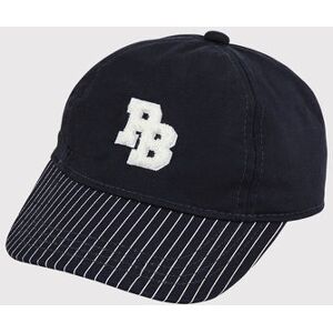 Petit Bateau Casquette avec badge en bouclette bebe garcon Bleu Smoking/Blanc Marshmallow 3/6M