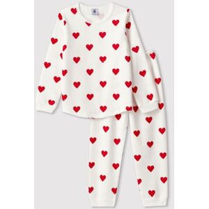 CŒUR_ROUGE Pyjama cœur en molleton enfant Blanc Marshmallow/Rouge Terkuit 4A