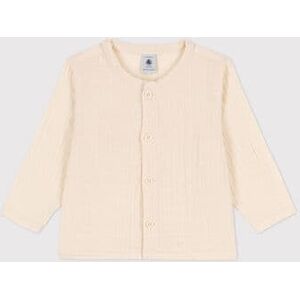 Petit Bateau Chemise bebe en gaze de coton Écru Avalanche 12M